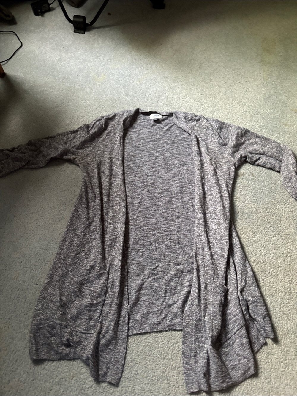 Old Navy Heather Gray Open-Front Women's Cardigan